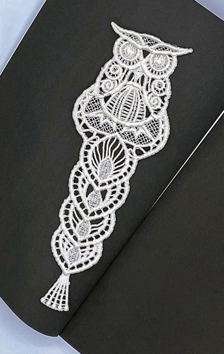 Owl Free Standing Lace Bookmark